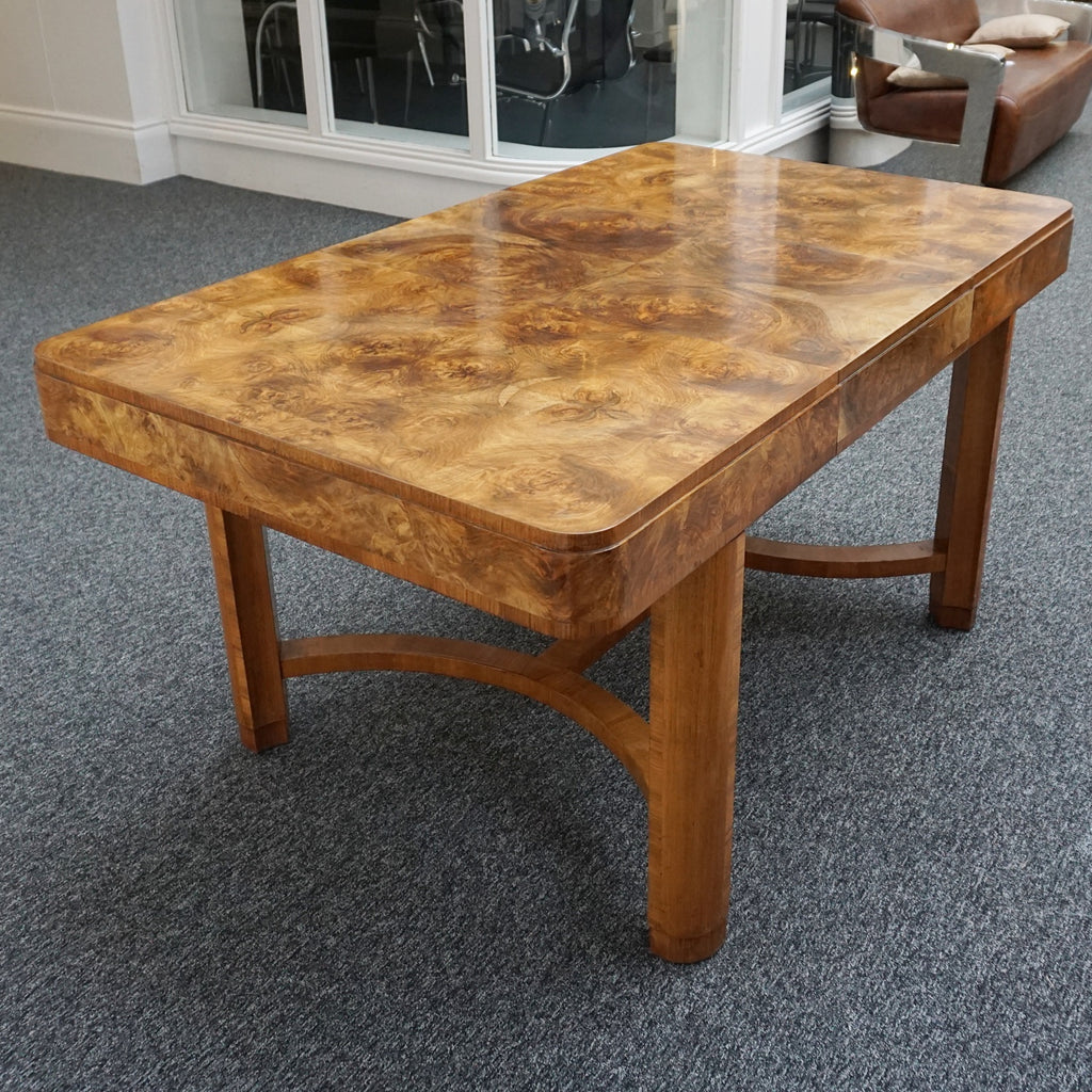 Vintage Art Deco Burr Walnut Dining Suite - Jeroen Markies Art Deco