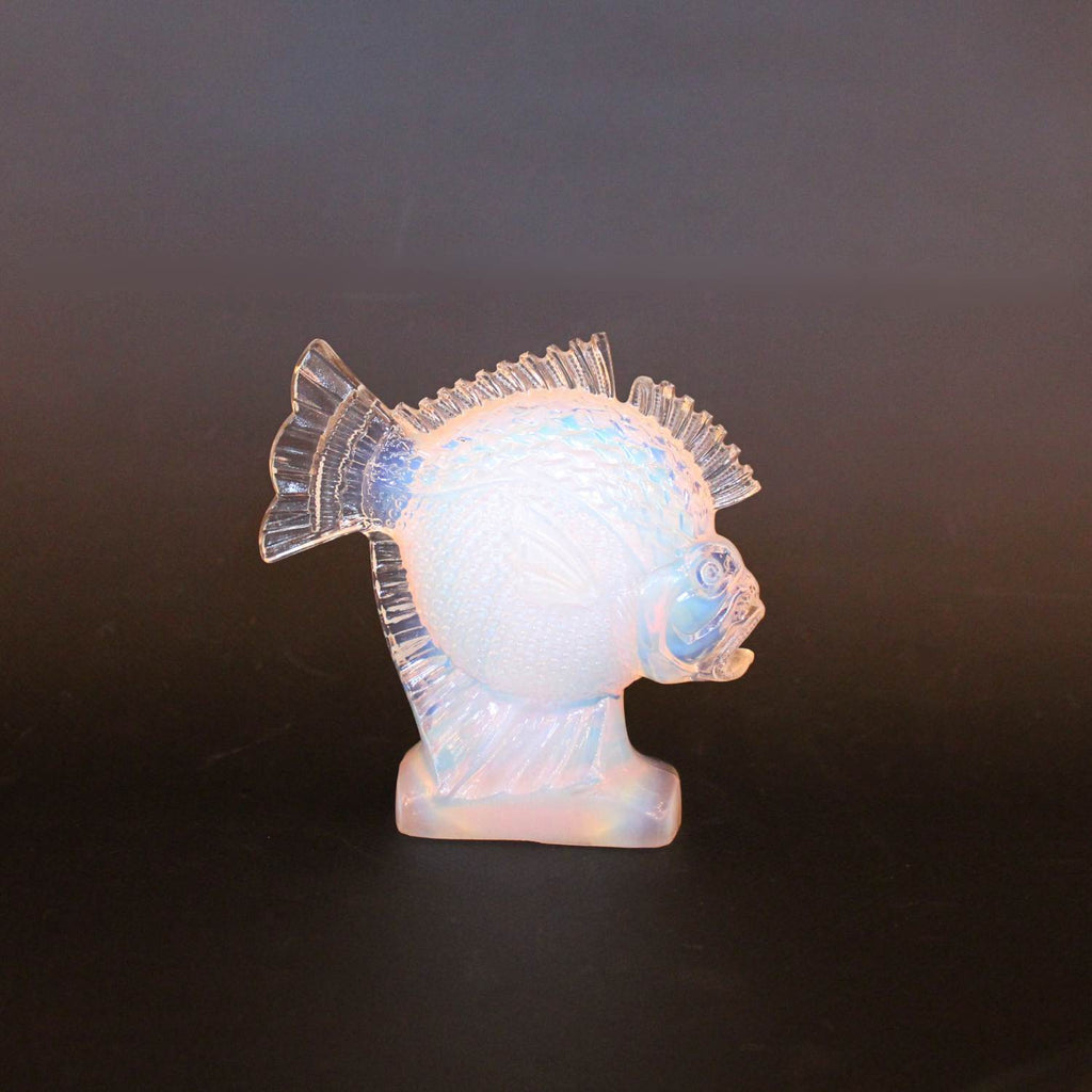 Art Deco glass fish by Ferjac of France circa 1925