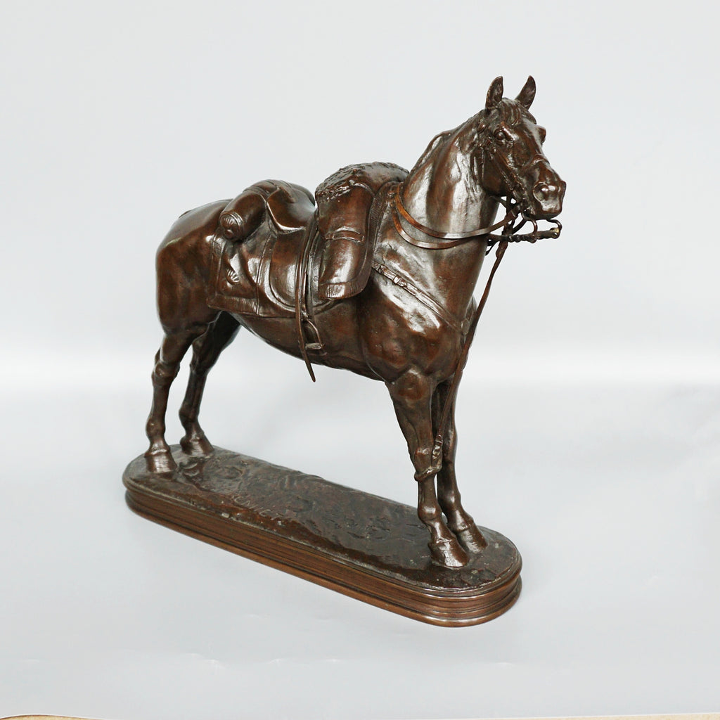 Emmanuel Fremiet War Horse French Circa 1860 Rare Fremiet  Sculpture Jeroen Markies Art Deco