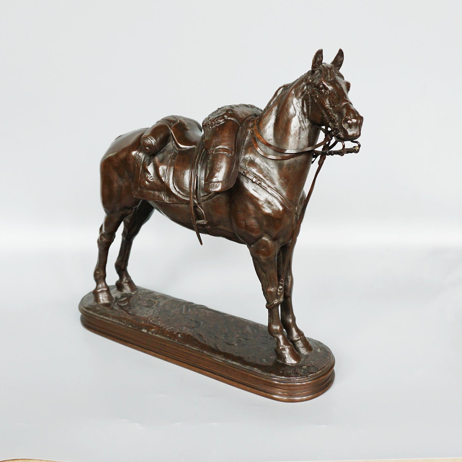 Emmanuel Fremiet War Horse French Circa 1860 Rare Fremiet  Sculpture Jeroen Markies Art Deco