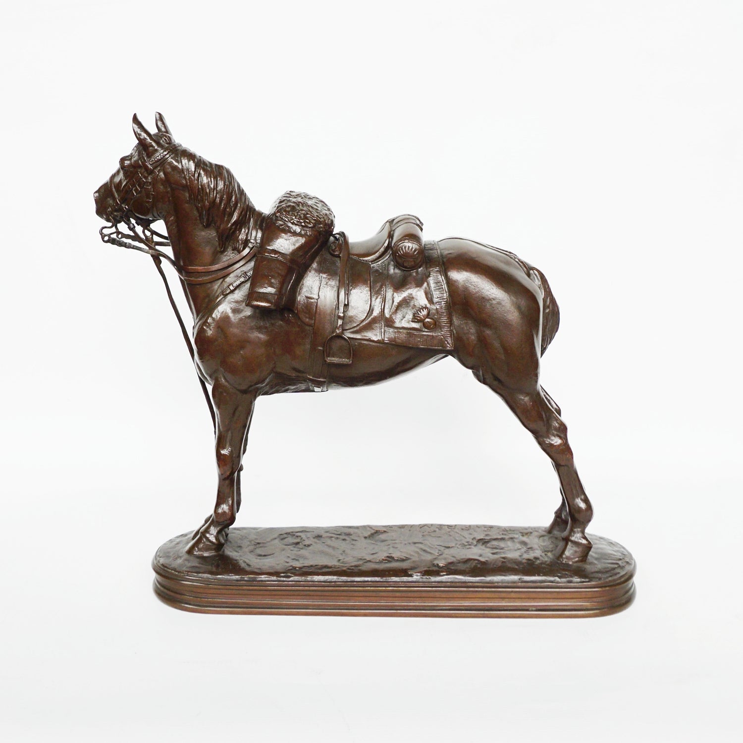 Emmanuel Fremiet War Horse French Circa 1860 Rare Fremiet  Sculpture Jeroen Markies Art Deco