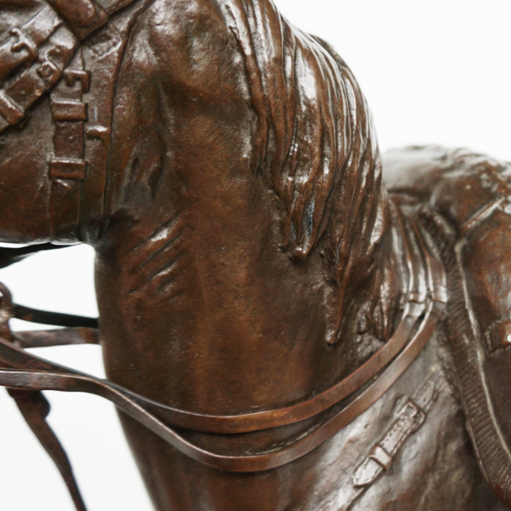 Emmanuel Fremiet War Horse French Circa 1860 Rare Fremiet  Sculpture Jeroen Markies Art Deco