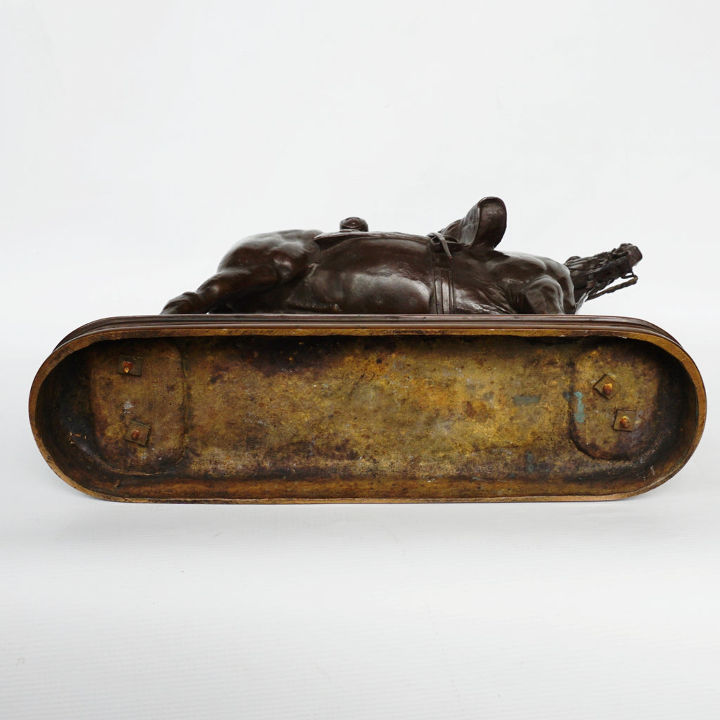 Emmanuel Fremiet War Horse French Circa 1860 Rare Fremiet  Sculpture Jeroen Markies Art Deco