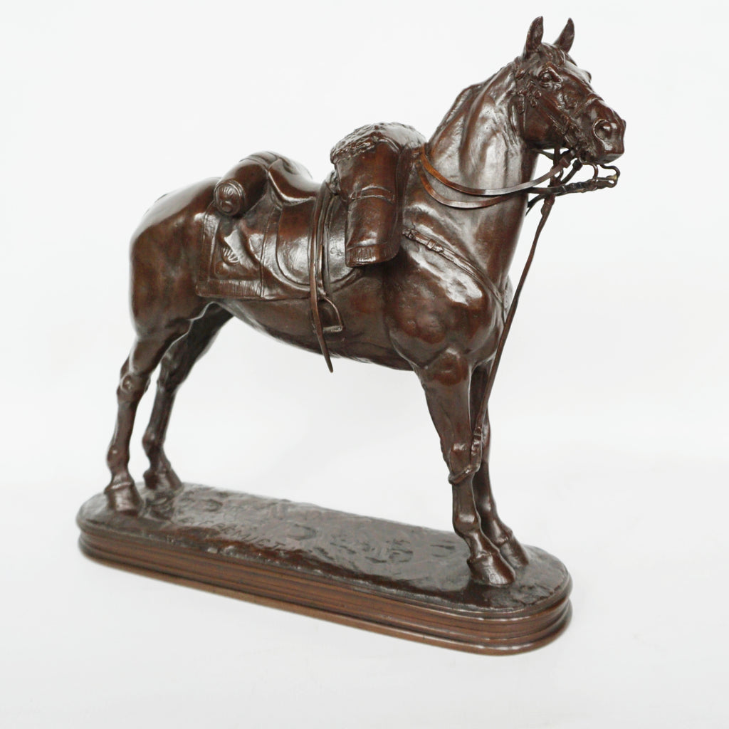 Emmanuel Fremiet War Horse French Circa 1860 Rare Fremiet  Sculpture Jeroen Markies Art Deco