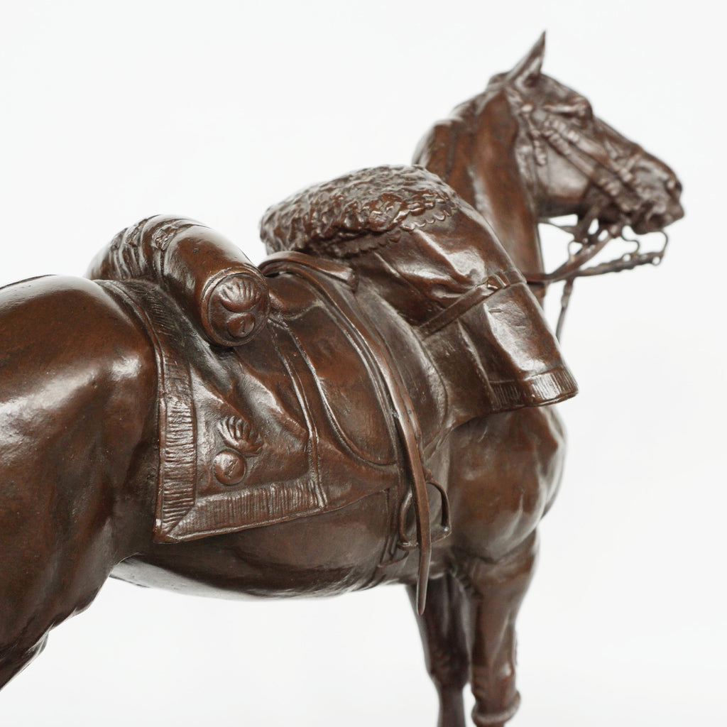Emmanuel Fremiet War Horse French Circa 1860 Rare Fremiet  Sculpture Jeroen Markies Art Deco