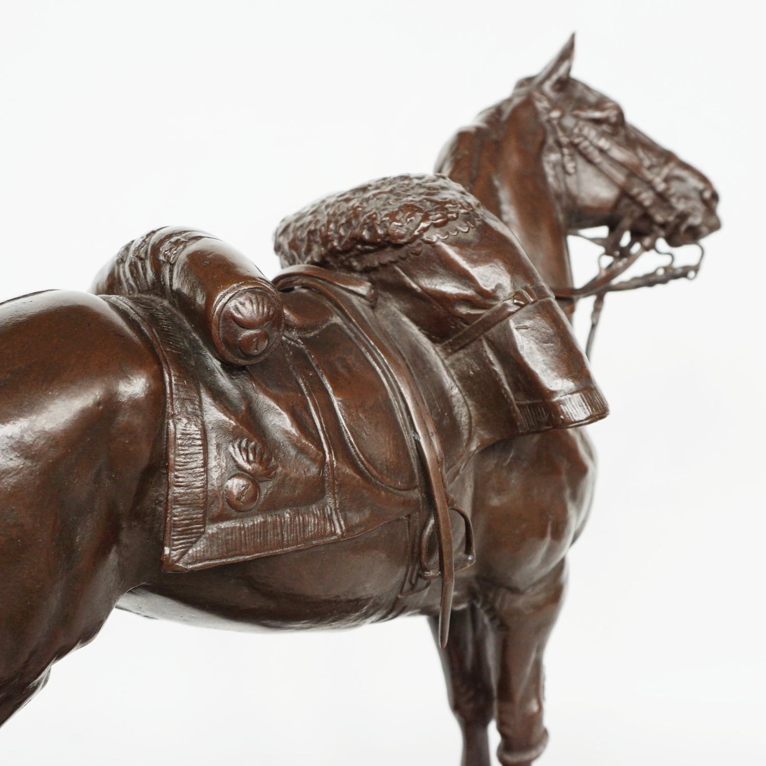 Emmanuel Fremiet War Horse French Circa 1860 Rare Fremiet  Sculpture Jeroen Markies Art Deco