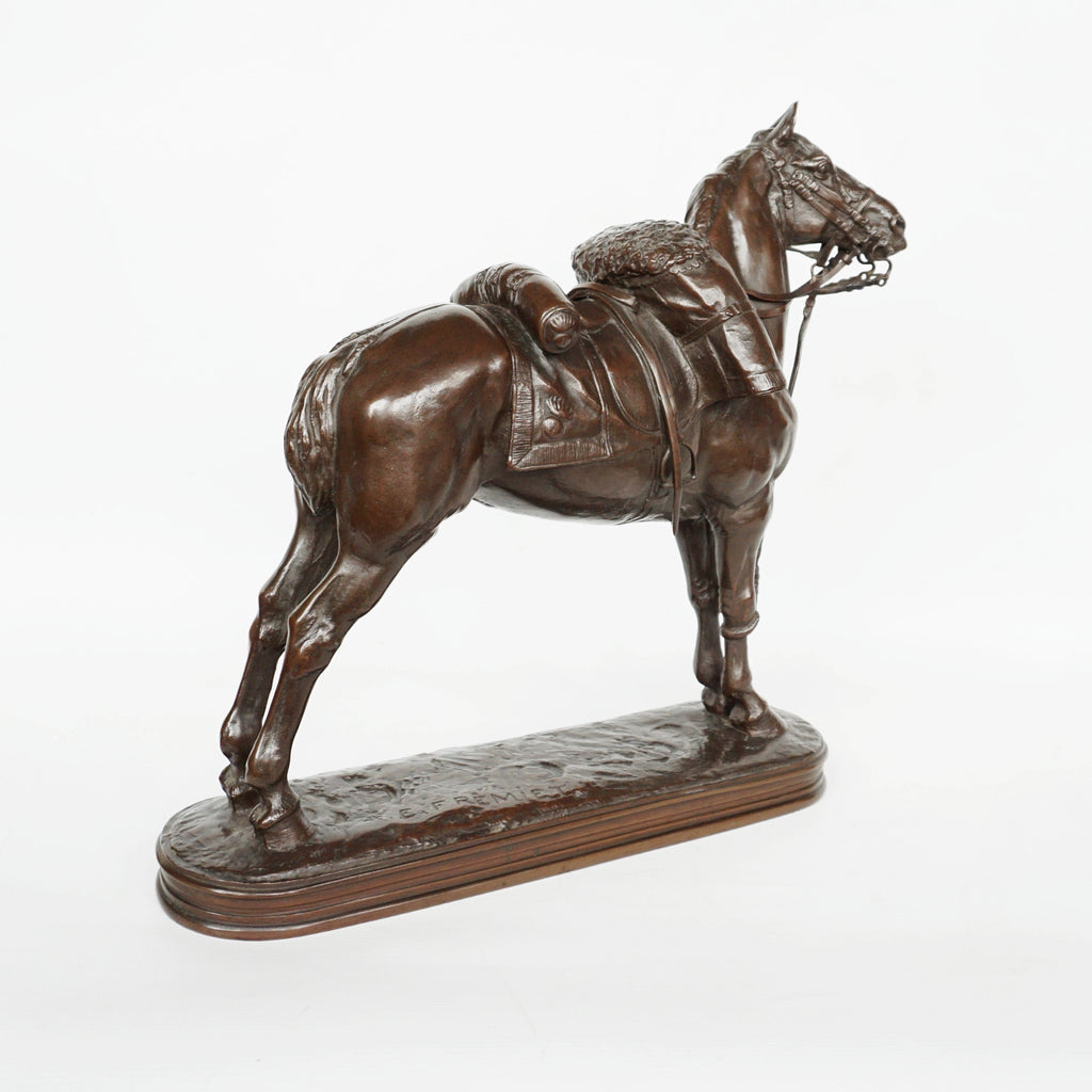 Emmanuel Fremiet War Horse French Circa 1860 Rare Fremiet  Sculpture Jeroen Markies Art Deco