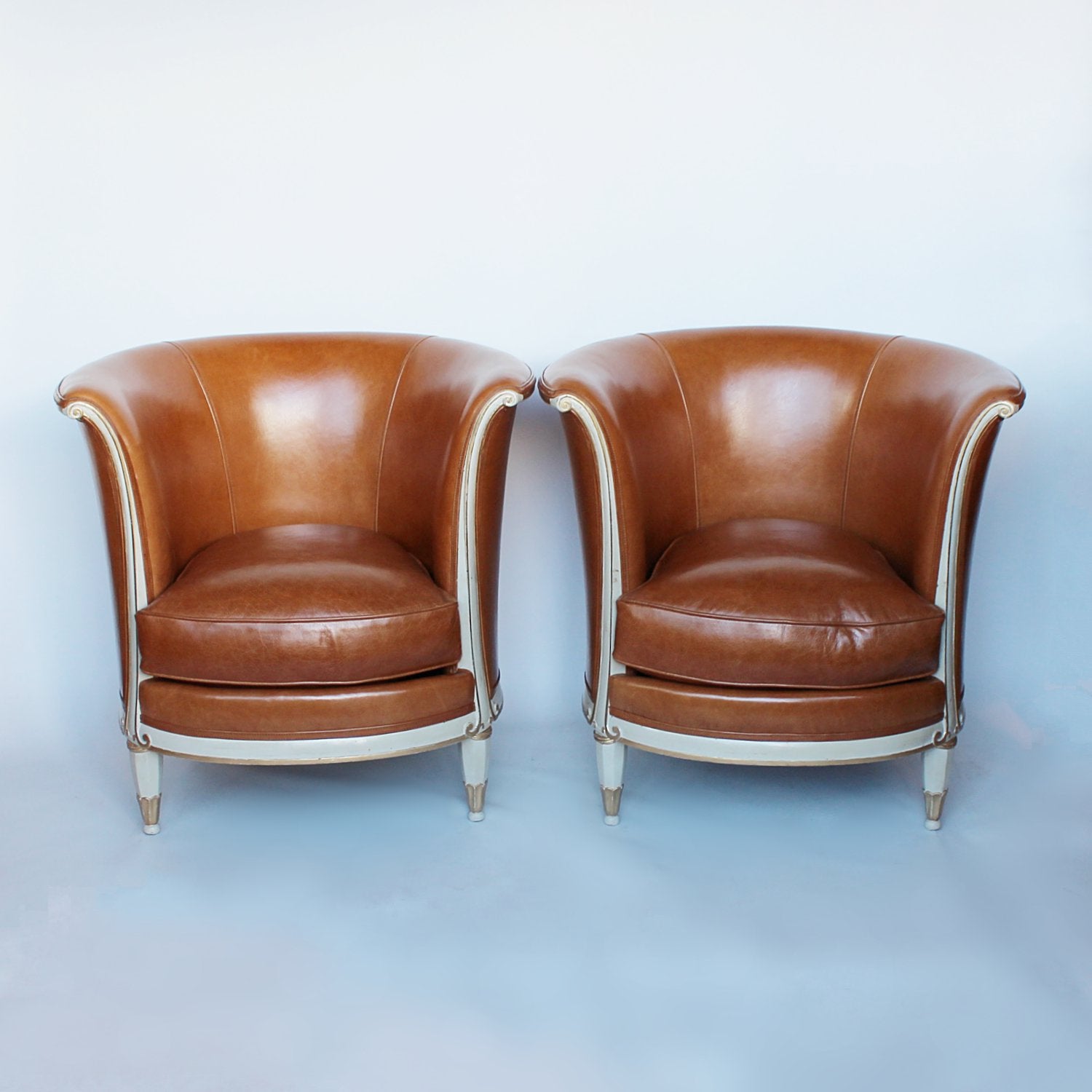 French Art Deco tulip chairs circa 1930 at Jeroen Markies