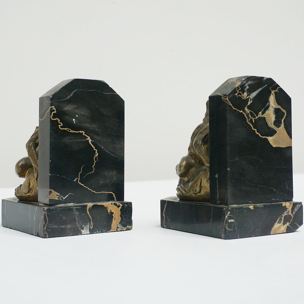A pair of French Art Deco frogs solid bronze bookends by Antoine Bofill - Jeroen Markies Art Deco  