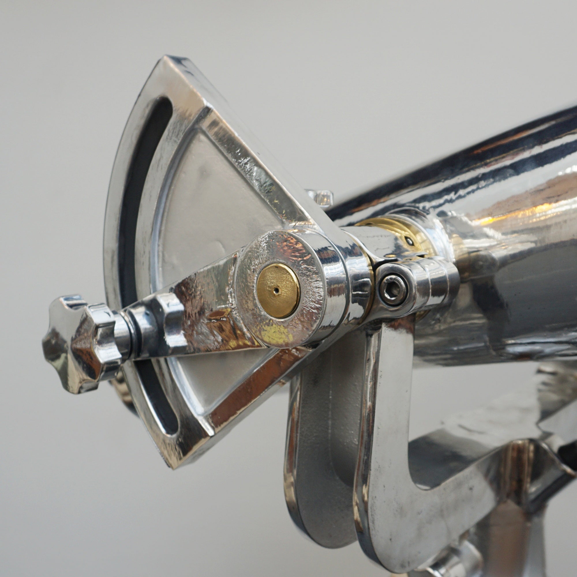 25x150 Fuji Meibo Naval/Marine Binoculars on Tripod Chromed Metal and Brass Full Working Order - Jeroen Markies Art Deco