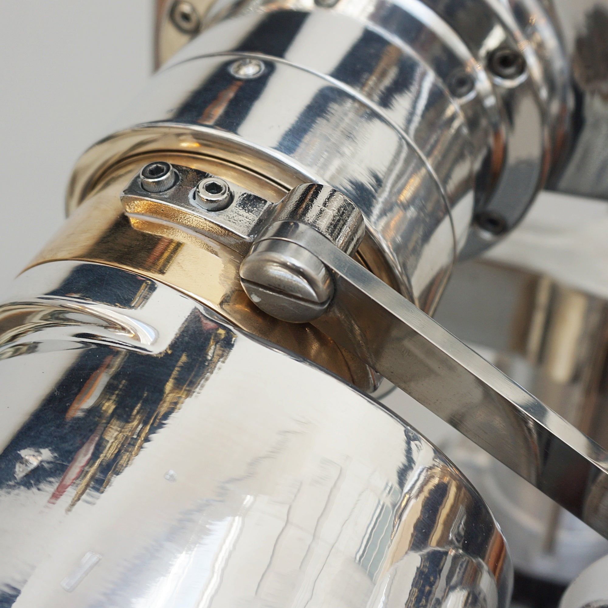 25x150 Fuji Meibo Naval/Marine Binoculars on Tripod Chromed Metal and Brass Full Working Order - Jeroen Markies Art Deco
