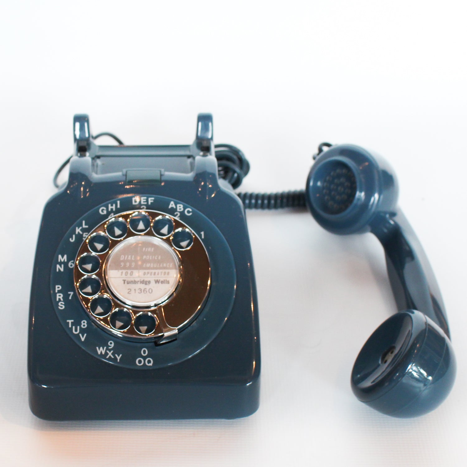 GPO model 706 telephone in blue at Jeroen Markies 