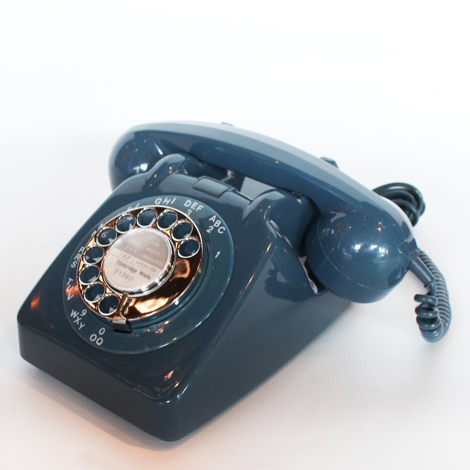 GPO model 706 telephone in blue at Jeroen Markies 