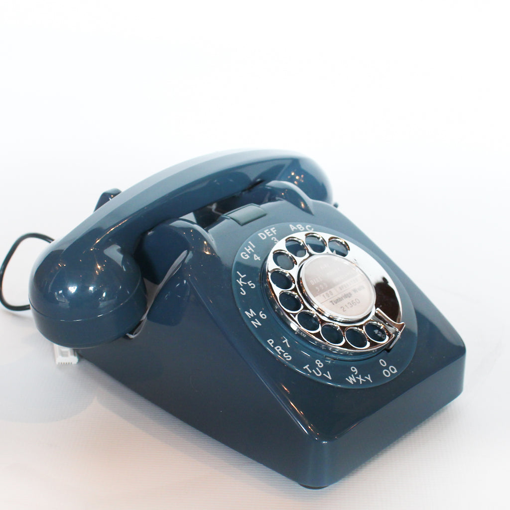 GPO model 706 telephone in blue at Jeroen Markies 