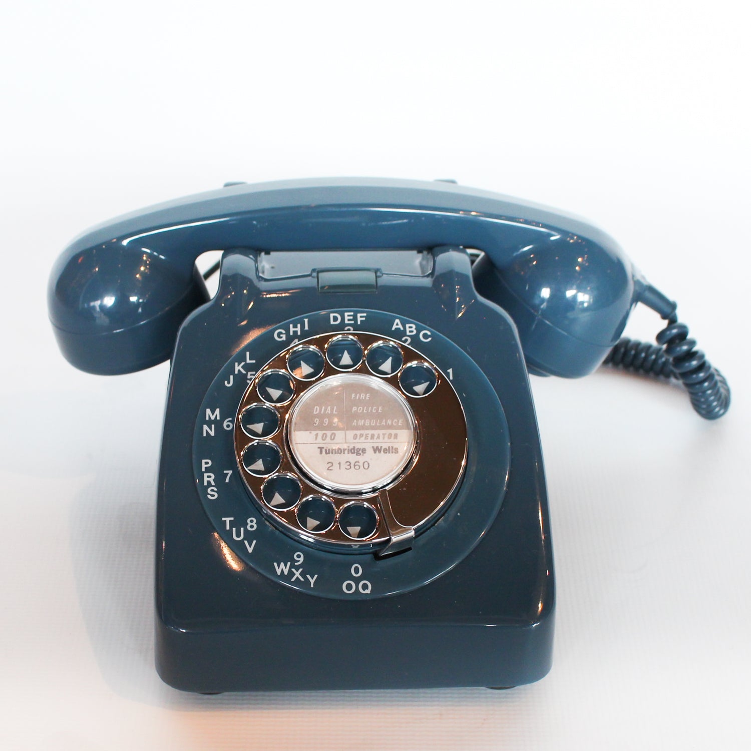 GPO model 706 telephone in blue at Jeroen Markies 