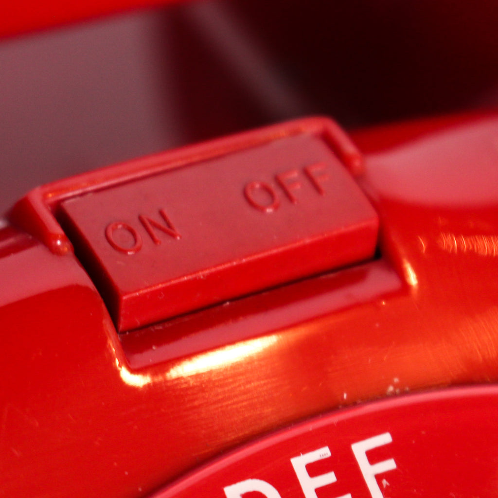 GPO model 706 letterbox red telephone with on/off ringer switch at Jeroen Markies 