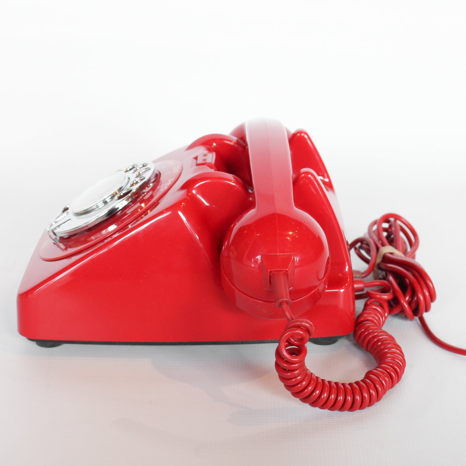 GPO model 706 letterbox red telephone with on/off ringer switch at Jeroen Markies 