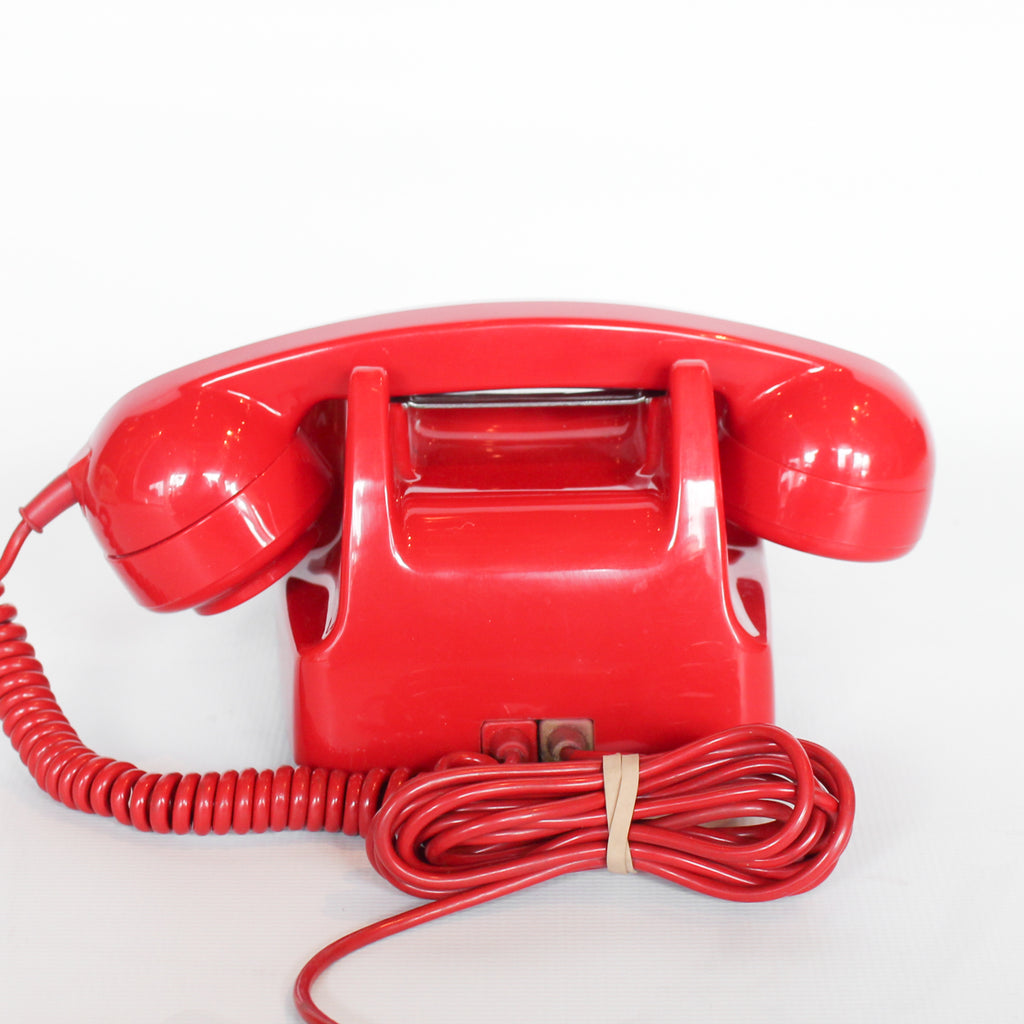 GPO model 706 letterbox red telephone with on/off ringer switch at Jeroen Markies 