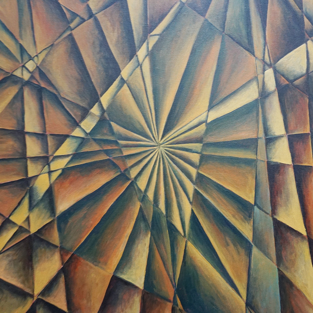 'Reflections' an abstract oil on canvas painting by Vera Jefferson ' Jeroen Markies Art Deco