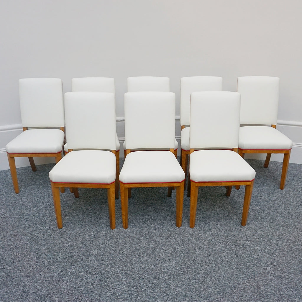 Stunning Original 10 Seat Dining Suite by Waring & Gillow English Made Art Deco - Satinwood - Jeroen Markies Art Deco