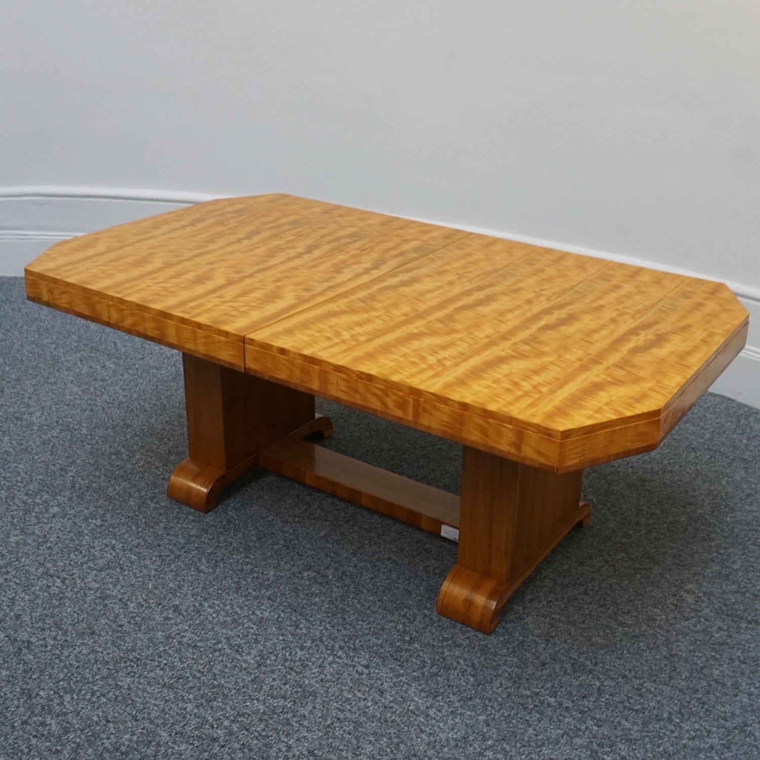 Stunning Original 10 Seat Dining Suite by Waring & Gillow English Made Art Deco - Satinwood - Jeroen Markies Art Deco