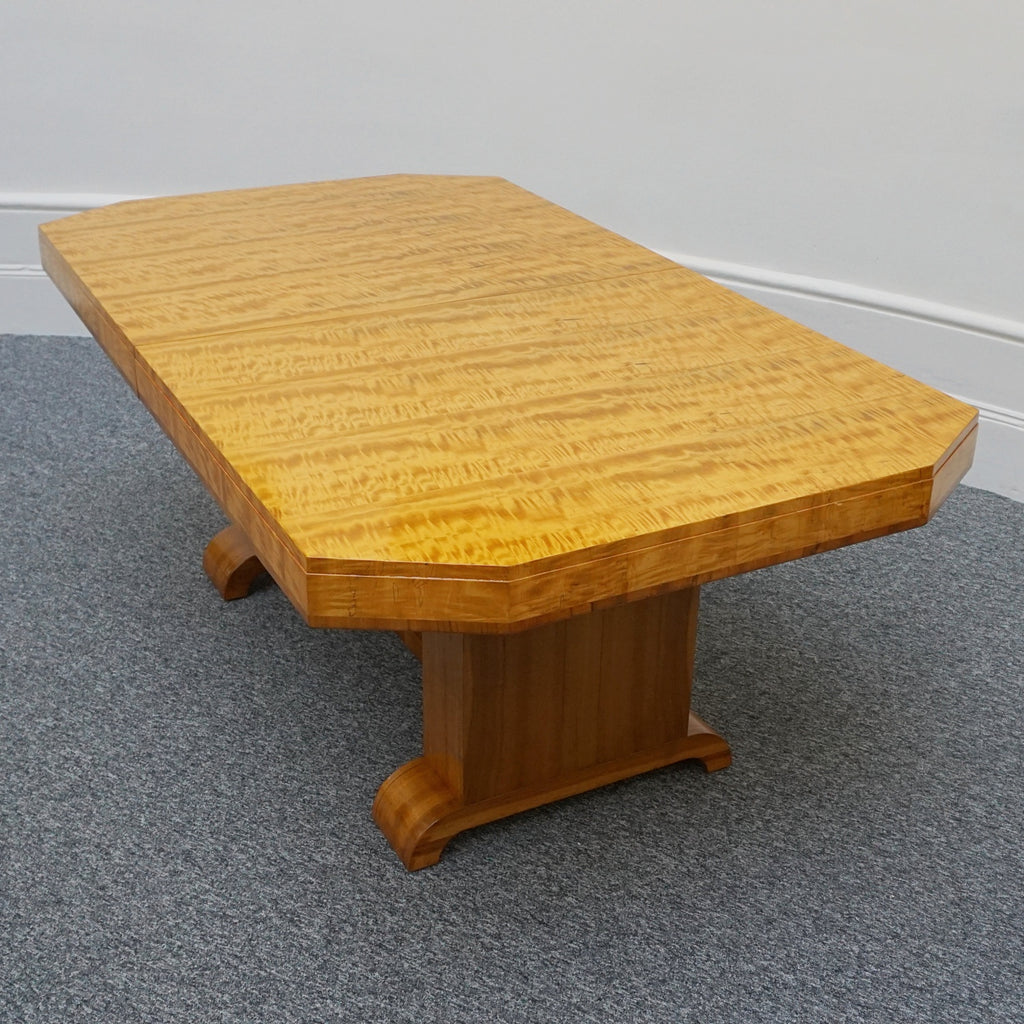 Stunning Original 10 Seat Dining Suite by Waring & Gillow English Made Art Deco - Satinwood - Jeroen Markies Art Deco