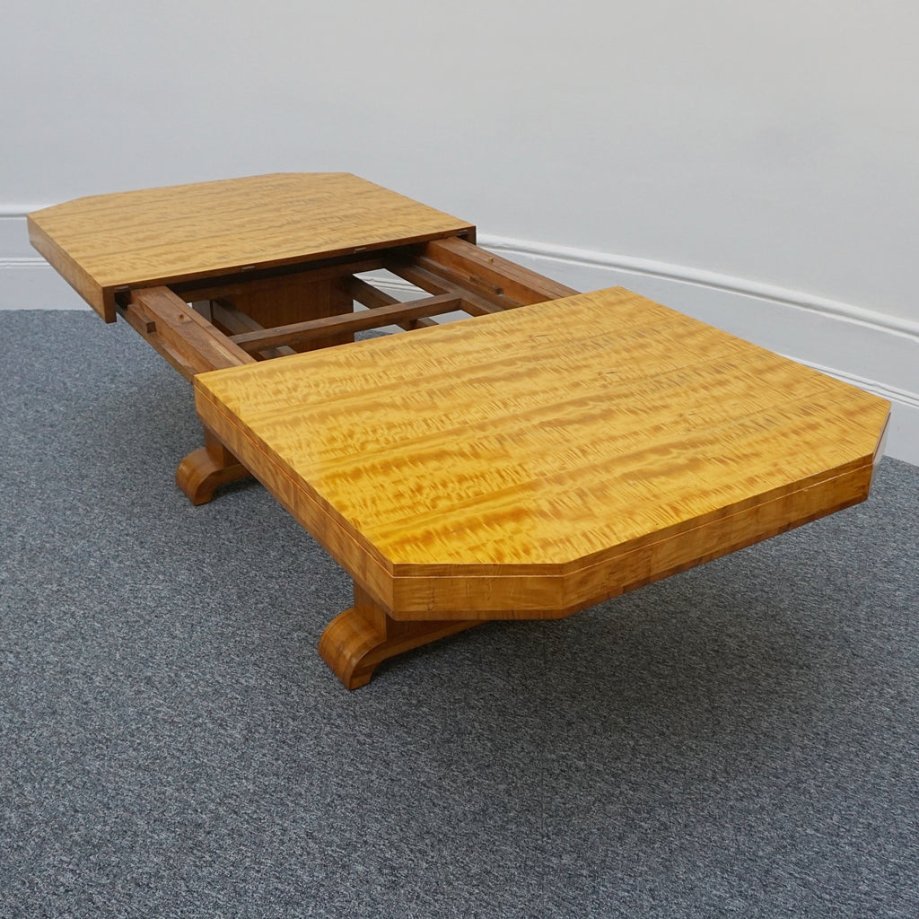 Stunning Original 10 Seat Dining Suite by Waring & Gillow English Made Art Deco - Satinwood - Jeroen Markies Art Deco