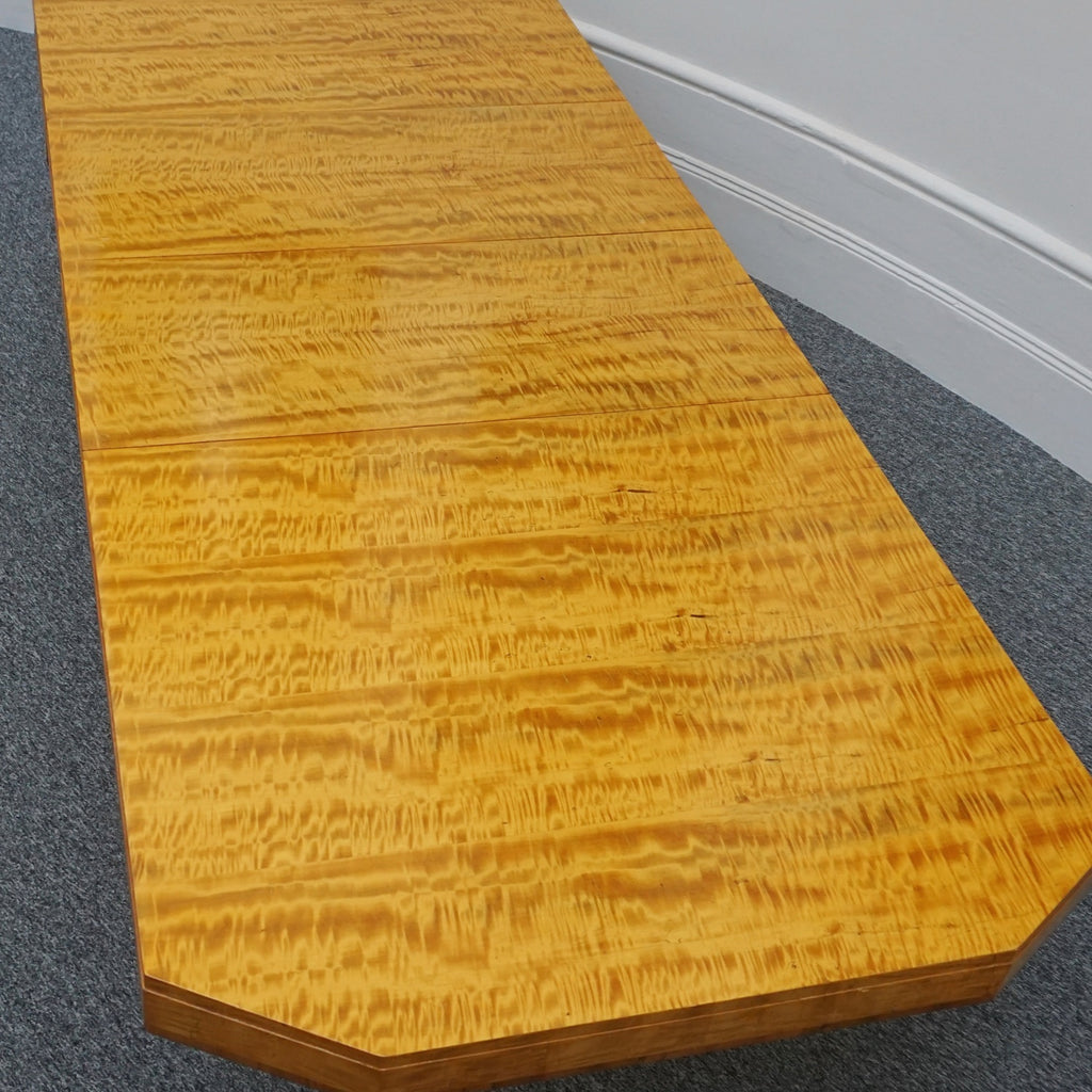 Stunning Original 10 Seat Dining Suite by Waring & Gillow English Made Art Deco - Satinwood - Jeroen Markies Art Deco