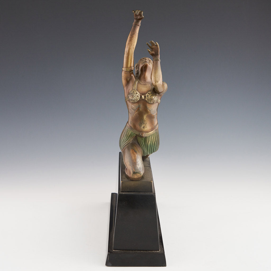 Art Deco Cold Painted Bronze Sculpture by Otto Hafenrichter - Jeroen Markies Art Deco 