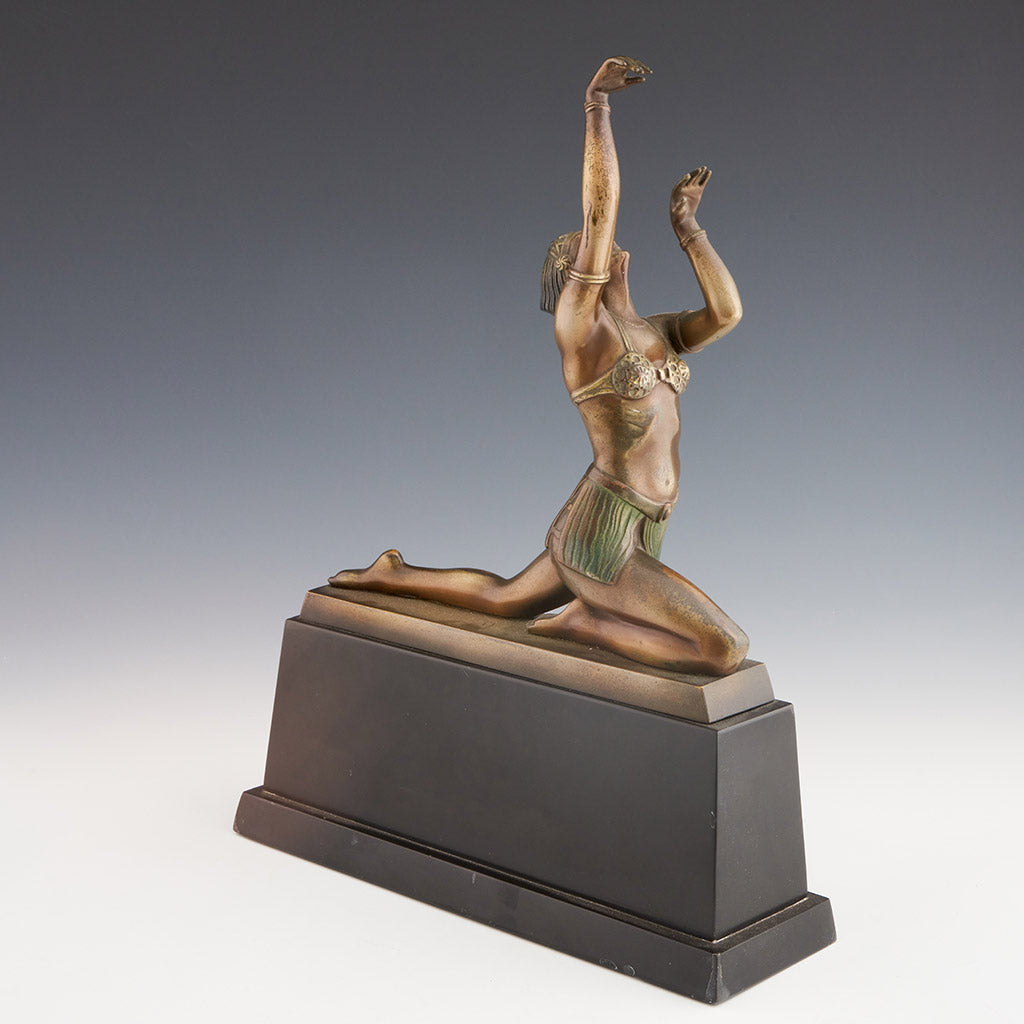 Art Deco Cold Painted Bronze Sculpture by Otto Hafenrichter - Jeroen Markies Art Deco 