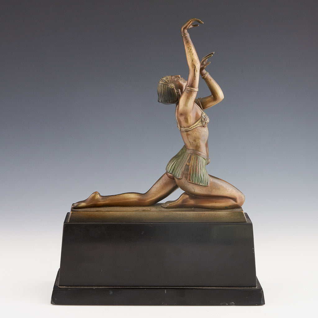 Art Deco Cold Painted Bronze Sculpture by Otto Hafenrichter - Jeroen Markies Art Deco 