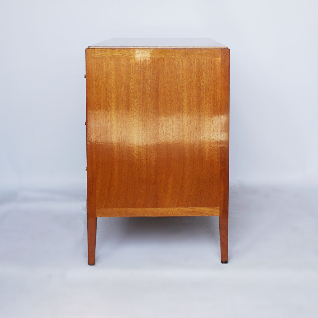 Low Three Drawer Mid-Century Modern Chest of Drawers Heal's of London Jeroen Markies Art Deco - Vintage 20th Century Furniture