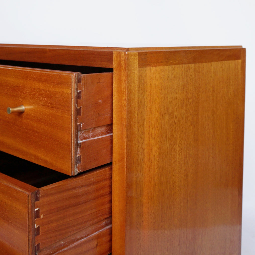 Low Three Drawer Mid-Century Modern Chest of Drawers Heal's of London Jeroen Markies Art Deco - Vintage 20th Century Furniture