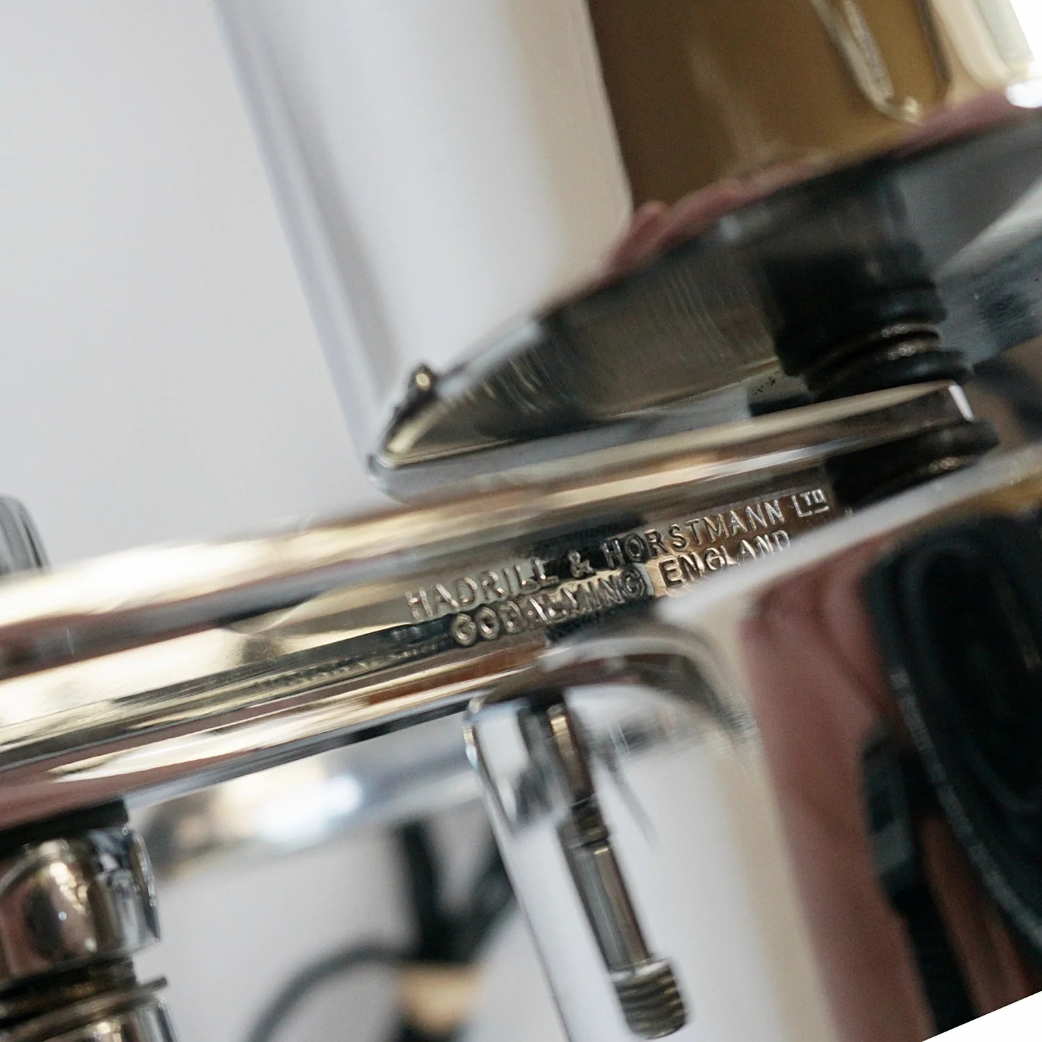 A chromed and polished metal counterpoise lamp by Hadrill & Horstmann Jeroen Markies Art Deco