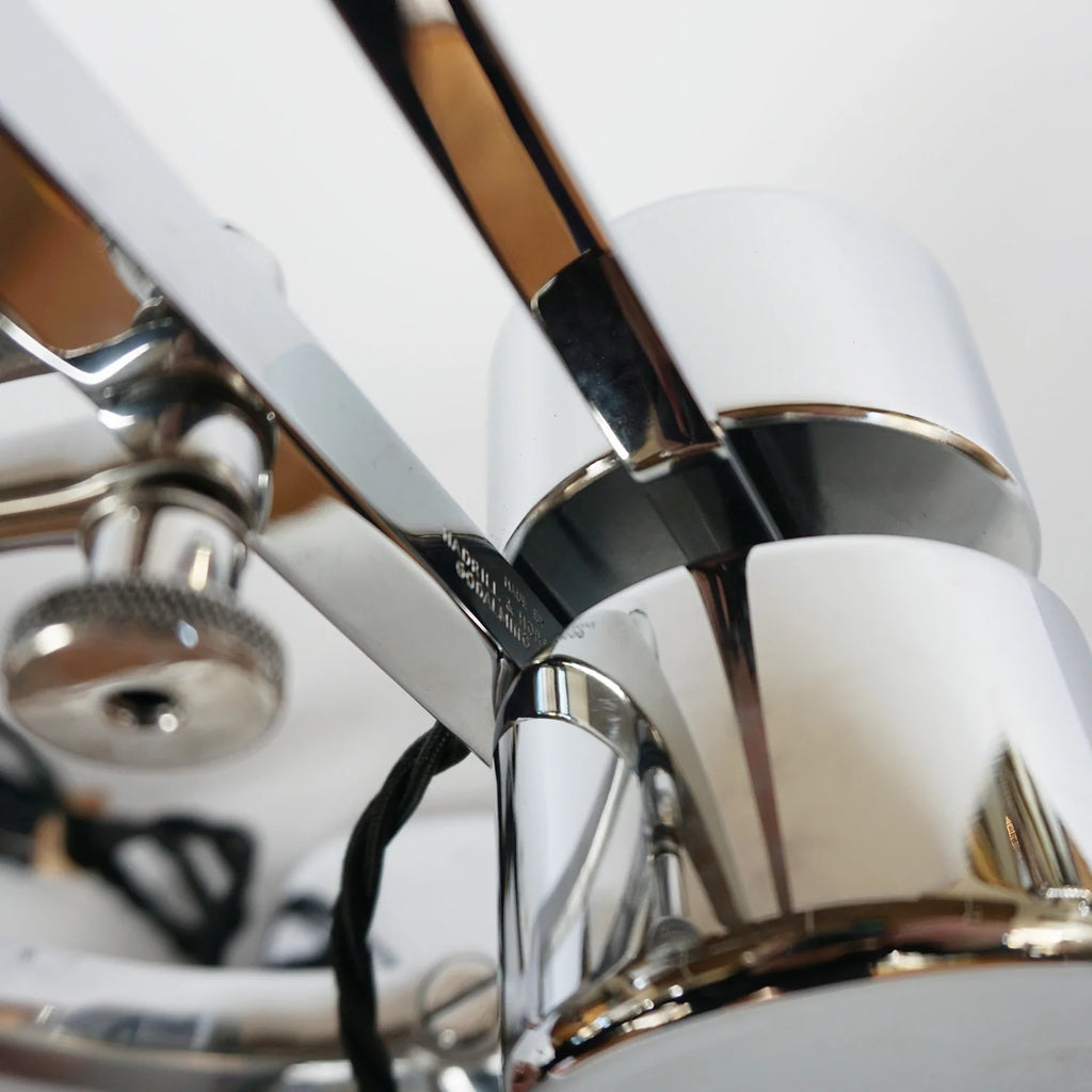 A chromed and polished metal counterpoise lamp by Hadrill & Horstmann Jeroen Markies Art Deco