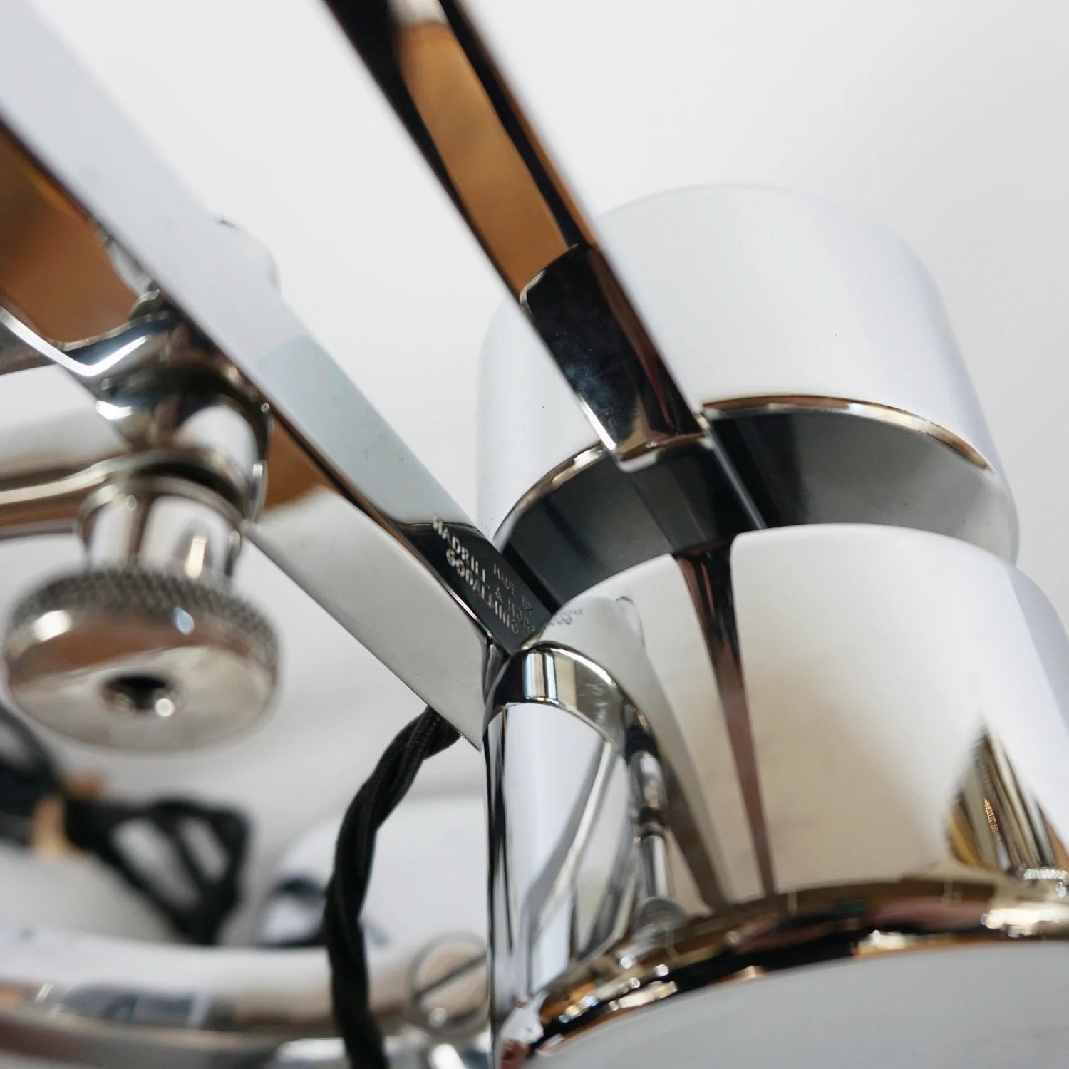 A chromed and polished metal counterpoise lamp by Hadrill & Horstmann Jeroen Markies Art Deco