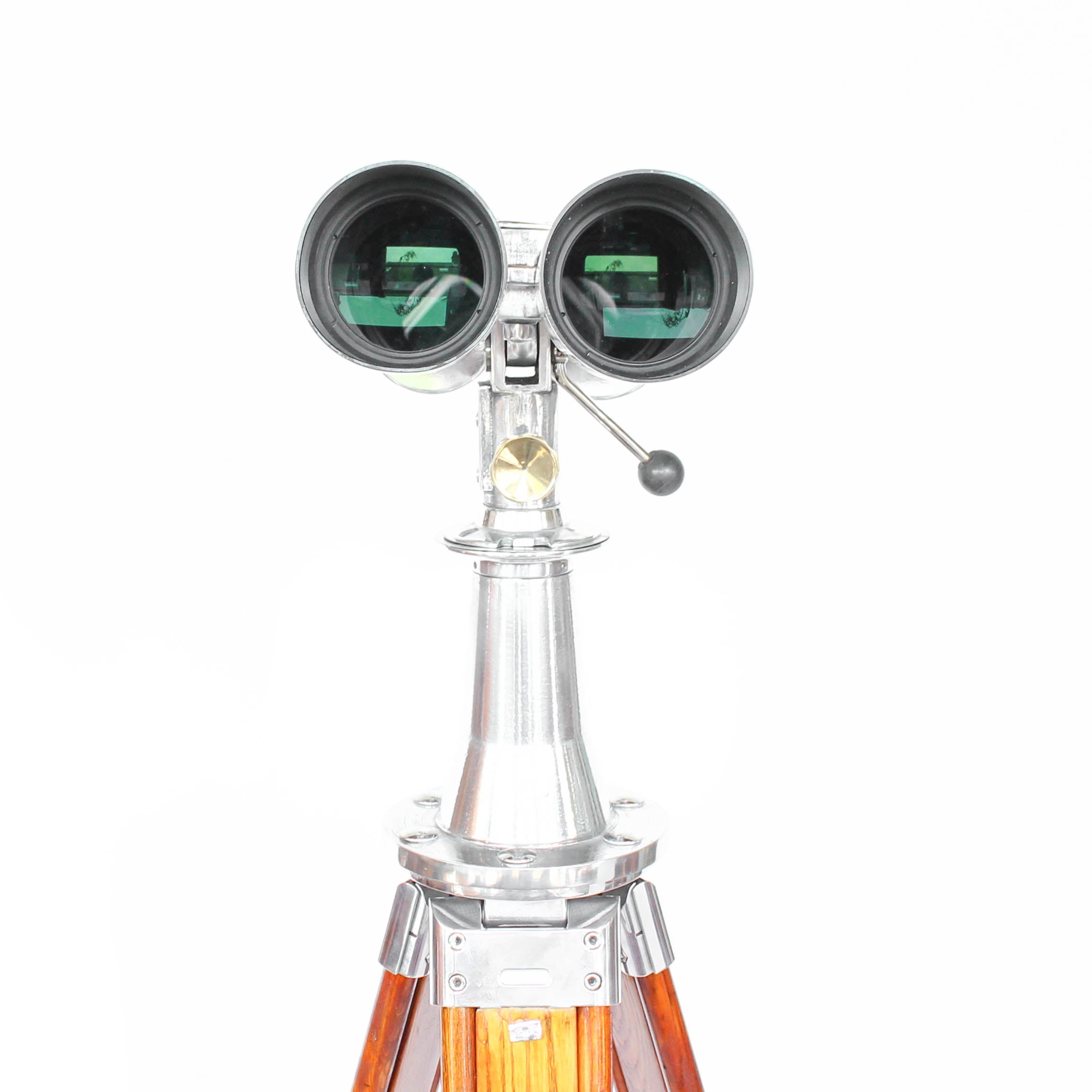 Art Deco Fuji Meibo binoculars on wooden stand at Jeroen Markies 