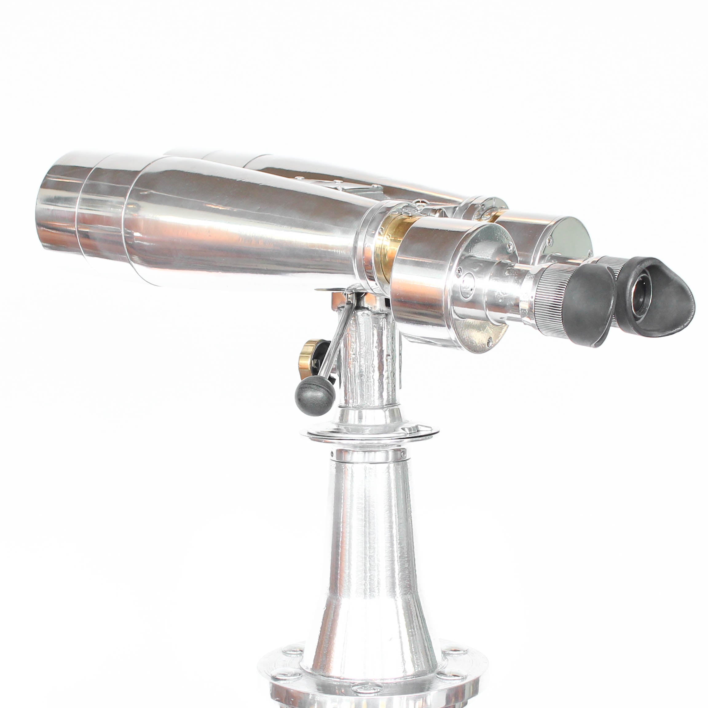 Art Deco Fuji Meibo binoculars on wooden stand at Jeroen Markies 