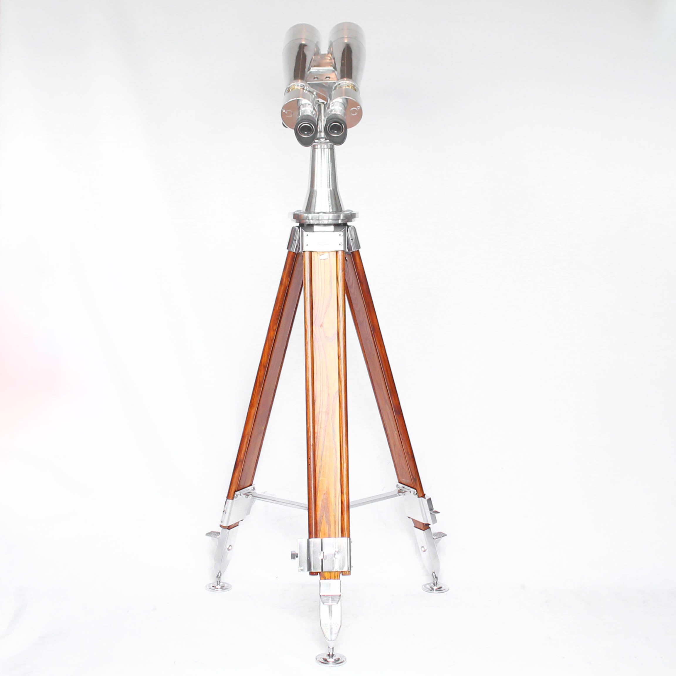 Art Deco Fuji Meibo binoculars on wooden stand at Jeroen Markies 