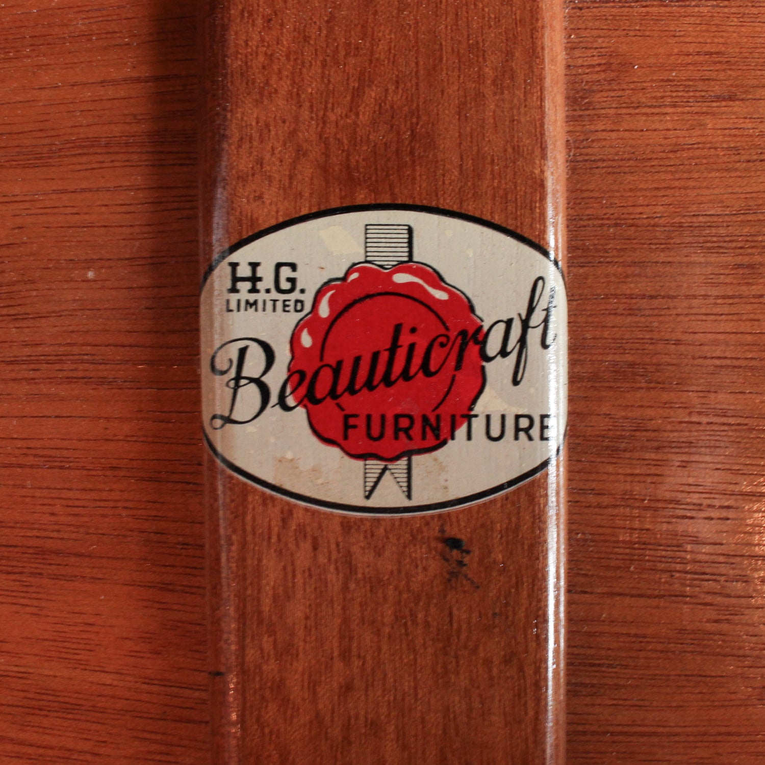 Art Deco, burr walnut chest of drawers. Original wooden handles. H.G Furniture sticker at Jeroen Markies.