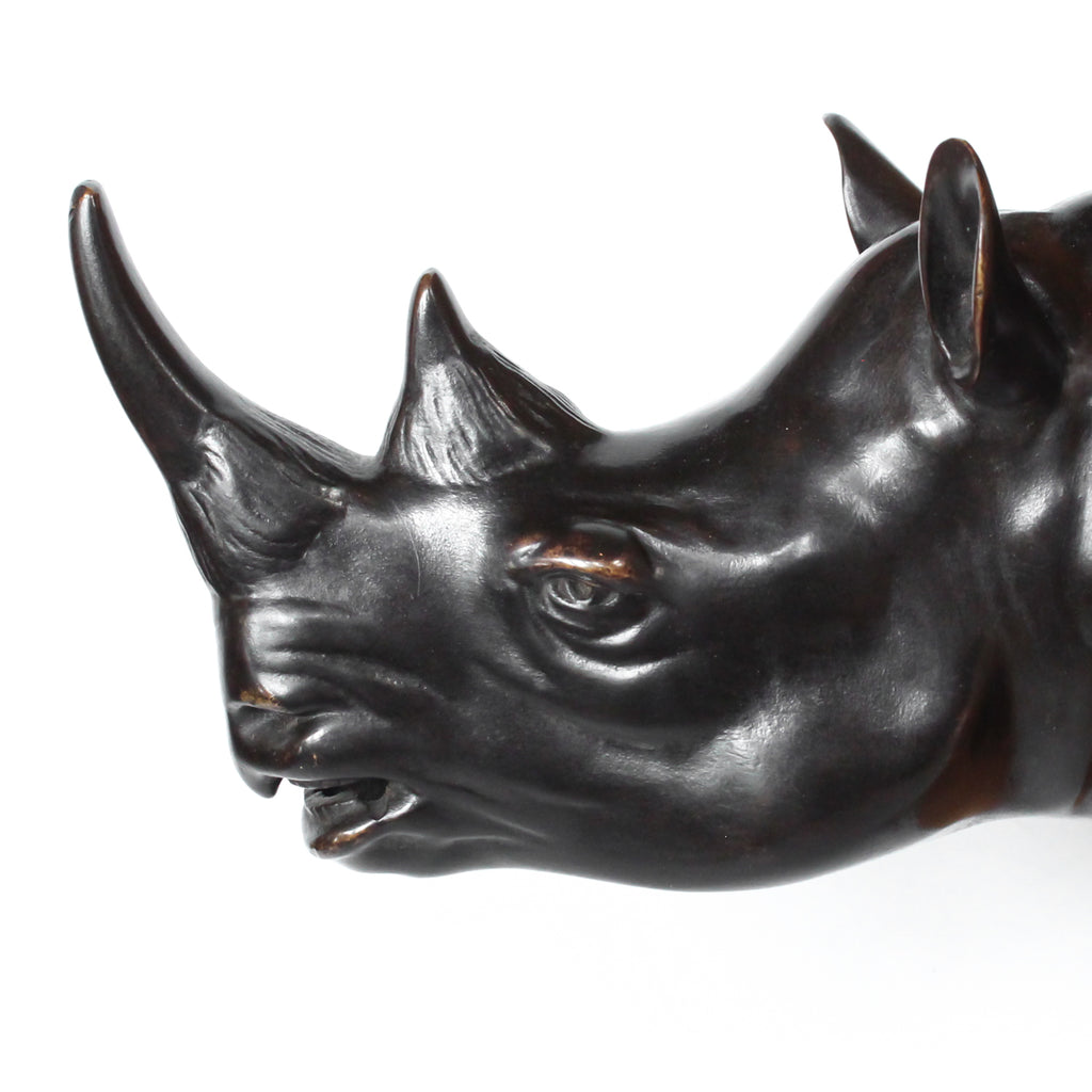 Bronze Rhinoceros Sculpture