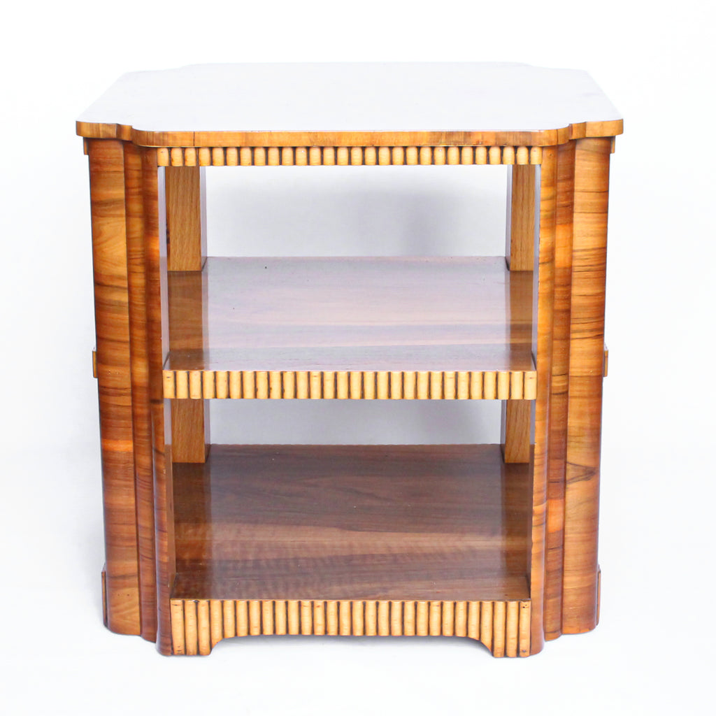 Walnut Veneer Side Table