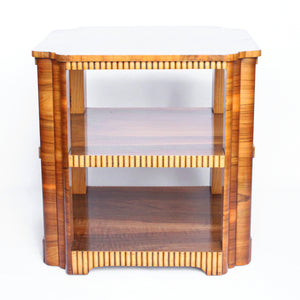 Walnut Veneer Side Table