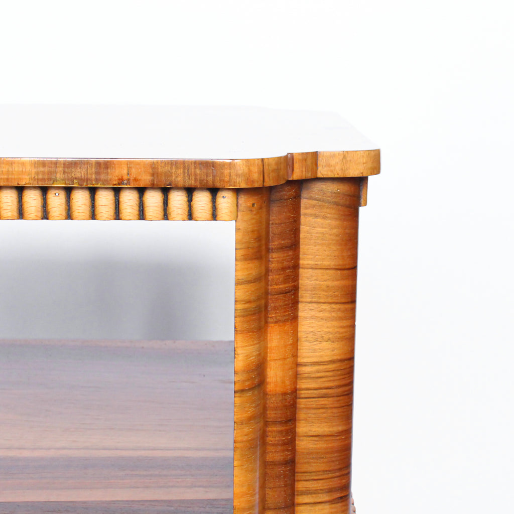Walnut Veneer Side Table