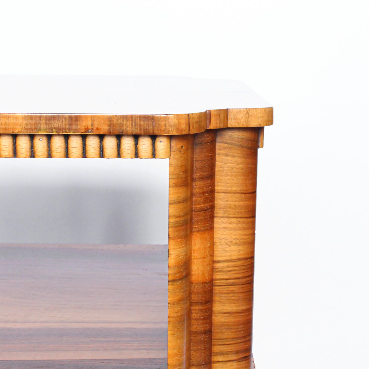 Walnut Veneer Side Table