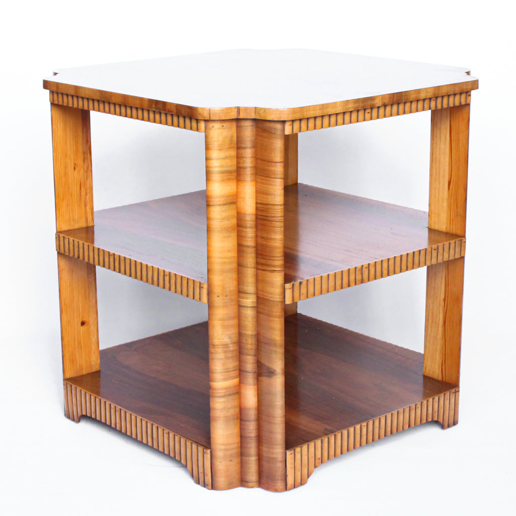 Walnut Veneer Side Table
