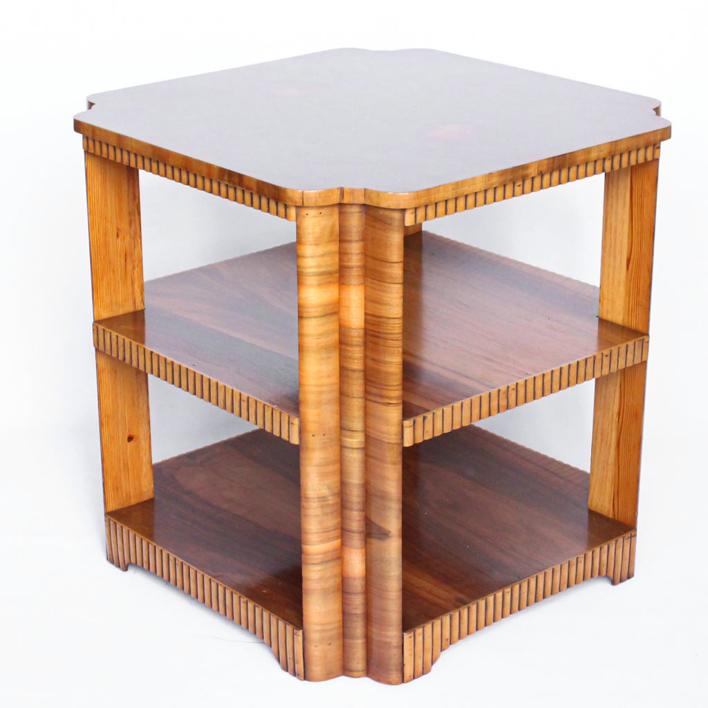 Walnut Veneer Side Table