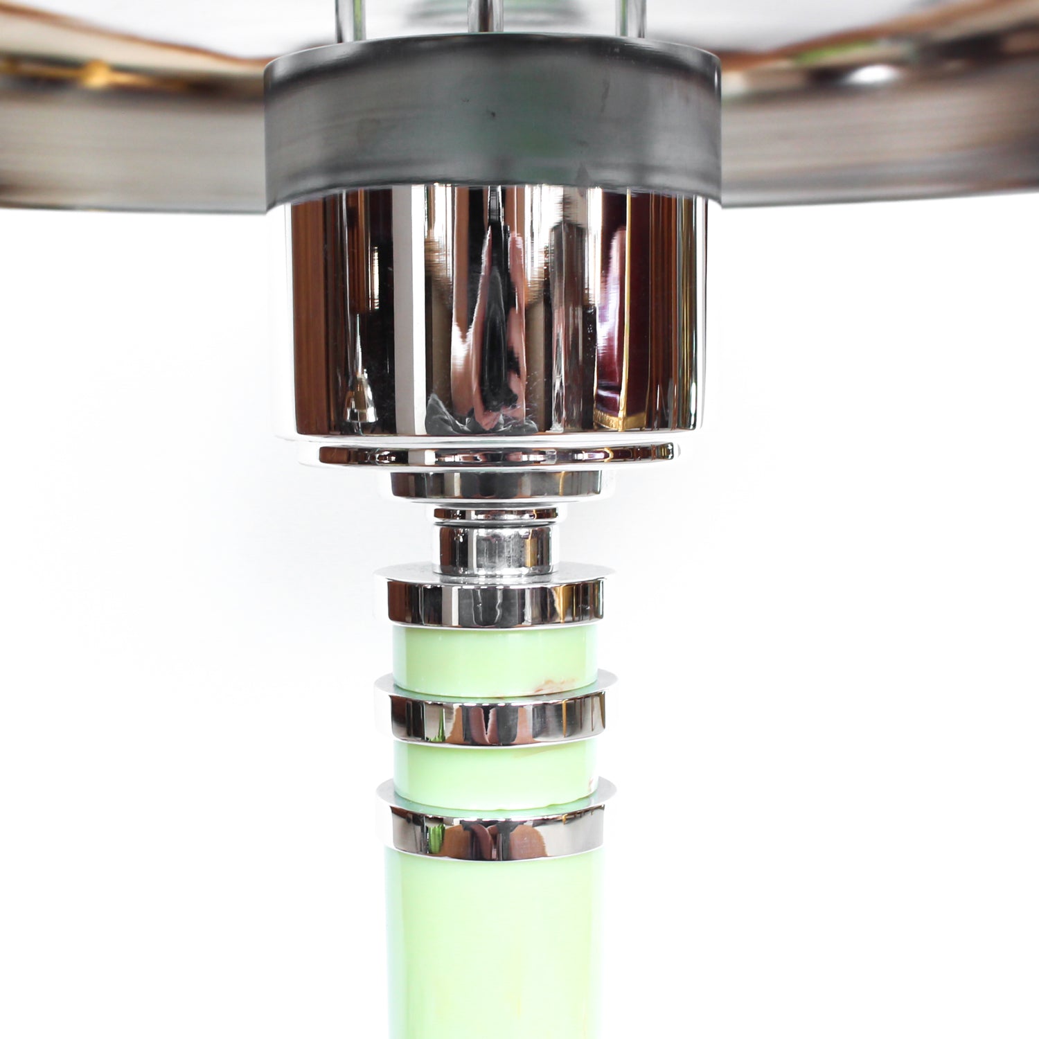 Art Deco Table Lamp - Mint Green Bakelite and Chrome - Jeroen Markies Art Deco