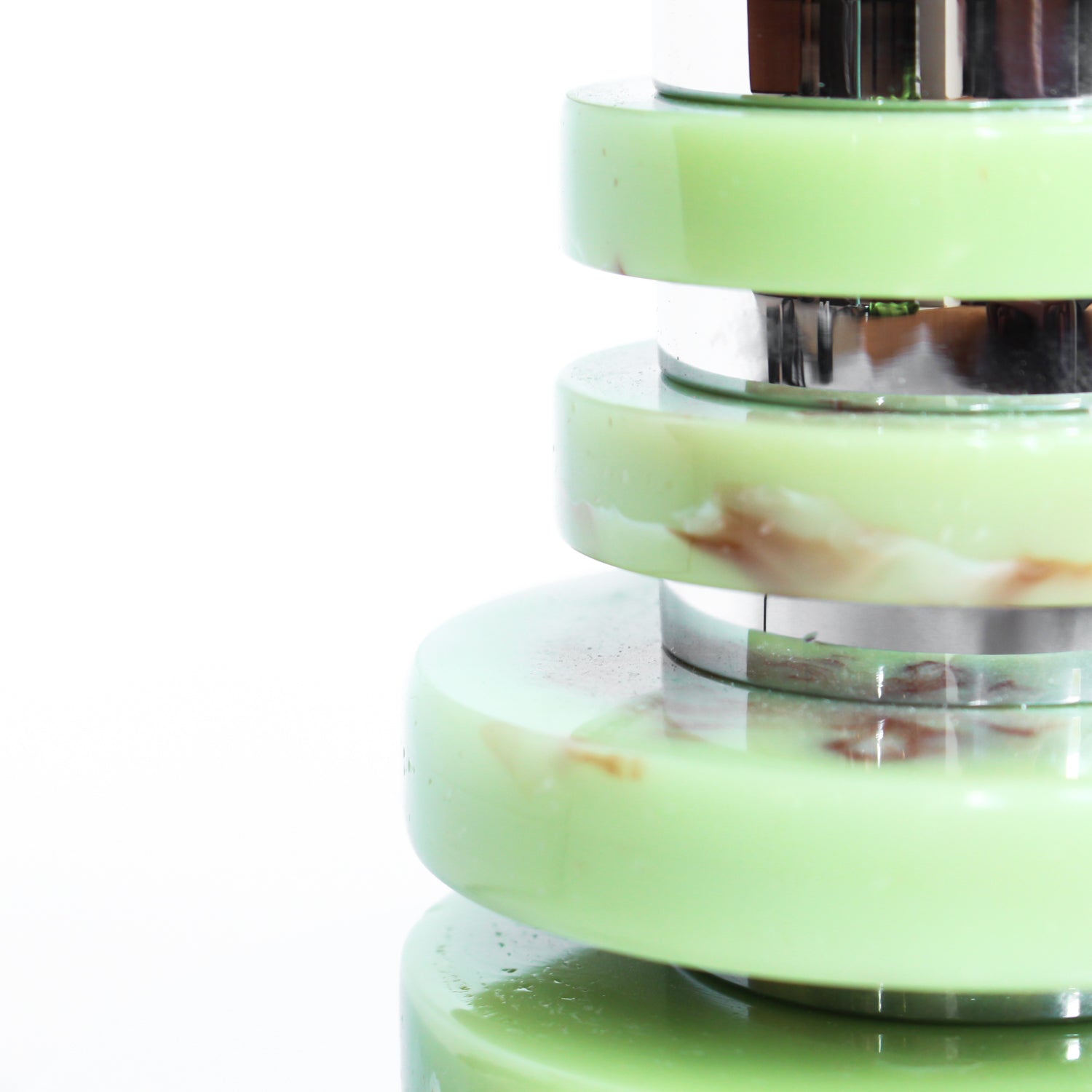 Art Deco Table Lamp - Mint Green Bakelite and Chrome - Jeroen Markies Art Deco