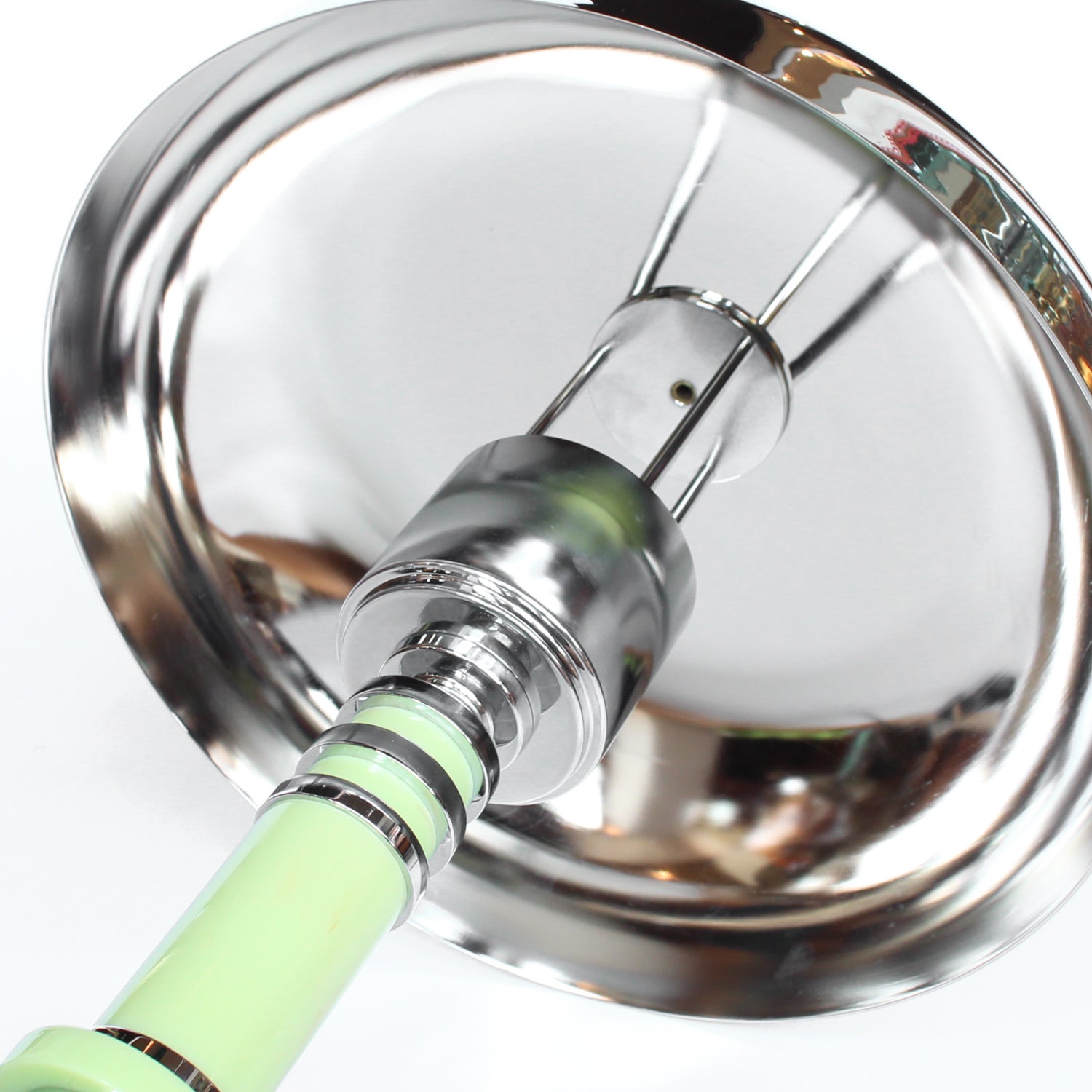 Art Deco Table Lamp - Mint Green Bakelite and Chrome - Jeroen Markies Art Deco